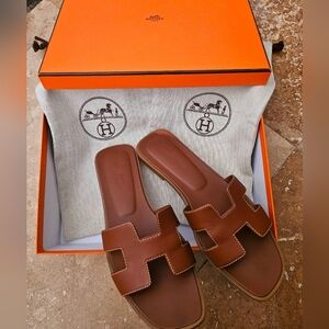 Authentic Hermes Oran sandals